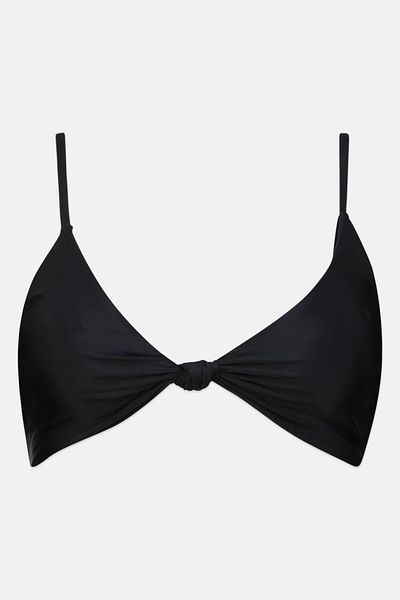 Cropp Women Lightly Padded Plain Bikini Top, Black