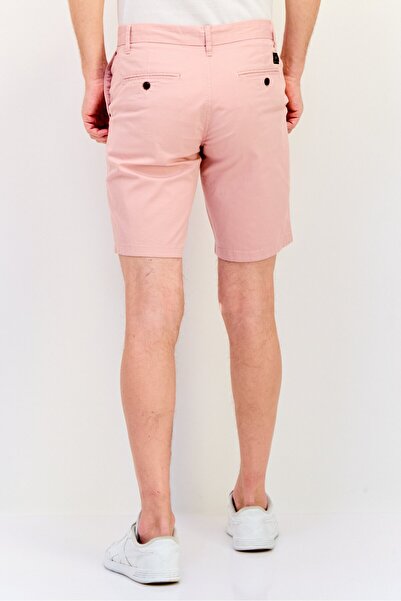Salsa Men Solid Chino Shorts, Pink