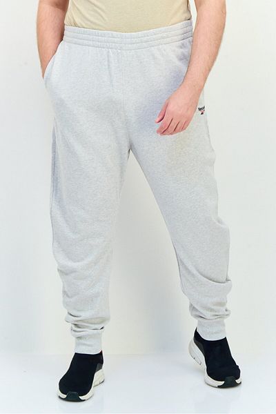 Reebok Men Sportswear Fit Classic Vector Pants, Light Grey