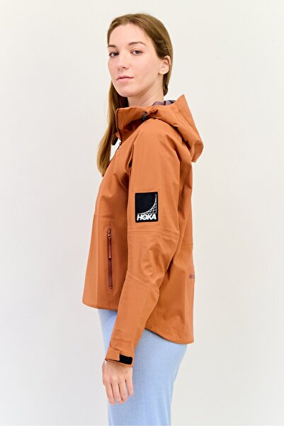 hoka Women Sportswear Fit Outdoor Jacket, Brown