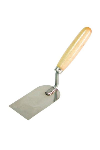 Polonia Stainless Steel Trowel Right With Wooden Handle 100X50Mm