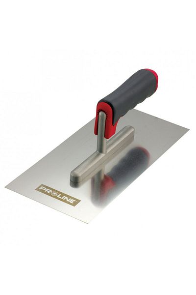PROLINE Stainless Steel Trowel With Rubberized Handle 270X130Mm