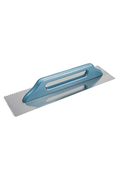 Polonia Stainless Steel Serrated Trowel With Wooden Handle 480X130/8Mm