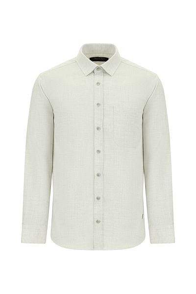 Abdullah Kiğılı Long Sleeve Regular Fit Sports Cotton Shirt