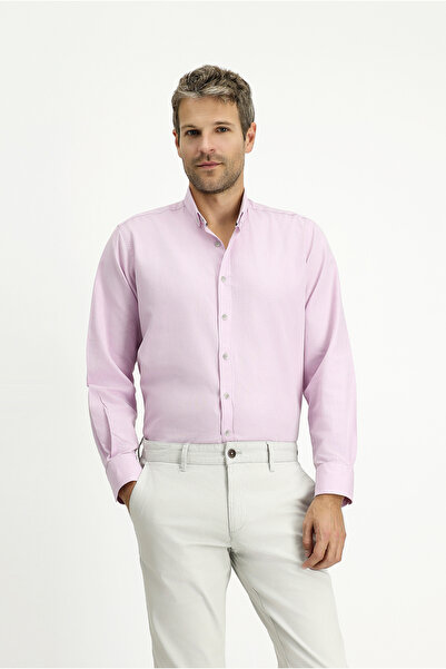 Kiğılı Long Sleeve Regular Fit Sports Cotton Buttoned Lapel Oxford Shirt