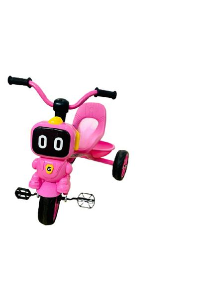 rexa Baby Tricycle Smart Plug n Play with Music Light High backrest & Rear Storage Baskets for Kids