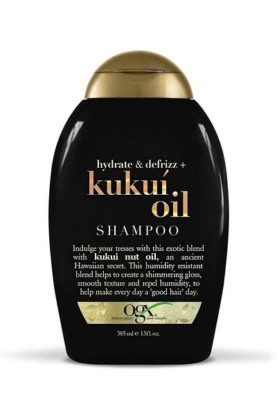 OGX Hydrate And Defrizz Kukuí Oil Shampoo Black, 385ml
