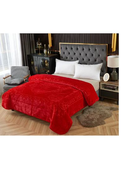 OEM Thick blanket 200 x 230 cm extra 3.5Kg COCOLINO Red