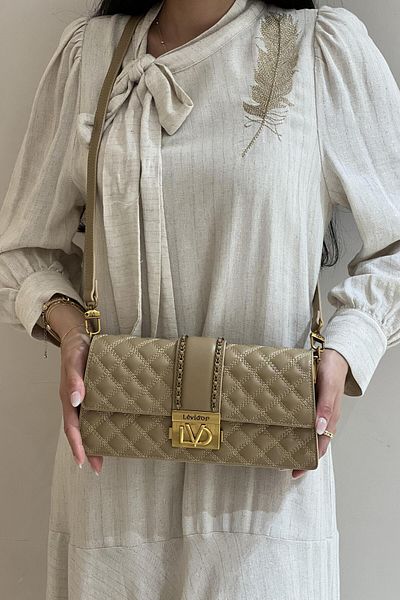 Levidor Chain Belt Patterned Shoulder Crossbody Bag