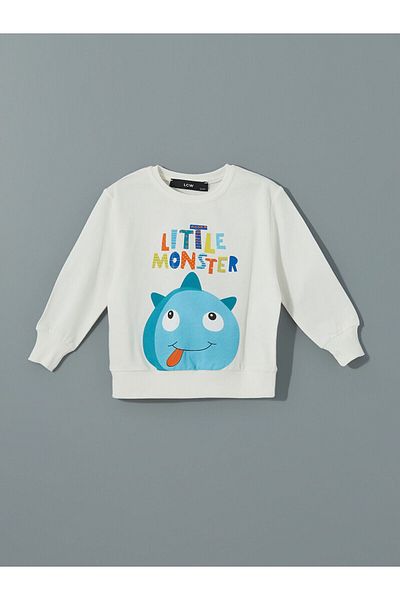 LC Waikiki Crew Neck Printed Boys' Sweatshirt