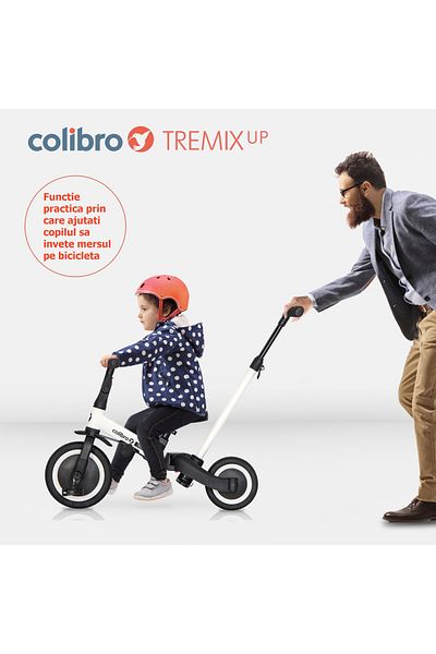 Colibro 5-in-1 tricycle with handlebar, convertible into a TREMIX UP bicycle up to 25 kg, Blank