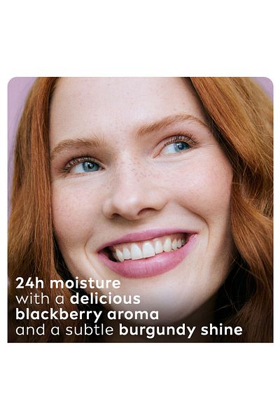 LABELLO LABELLO Lip Balm Blackberry Shine, 24H Melt-In Moisture, Shea Butter & Natural Oils, 4.8G