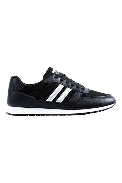 BATA Striped Lace-Up Low Top Sneakers