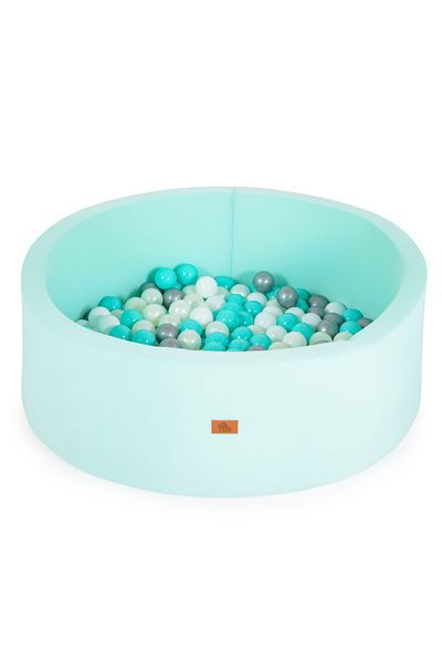 Moni Dry foam pool for babies and children, with 200 balls included Ball Pool Turquoise, 90x30cm