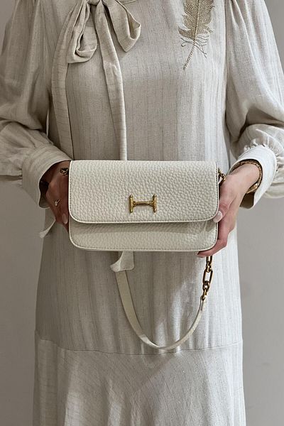 DSN Soft Textured Flap Crossbody Bag