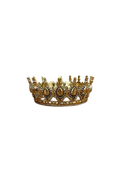 Partimalzemeleriburada Cake Crown Luxury Mica Gold
