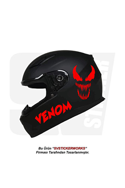 ARONA ملصق خوذة دراجة نارية Venom نموذج لاصق ديكور ملصق