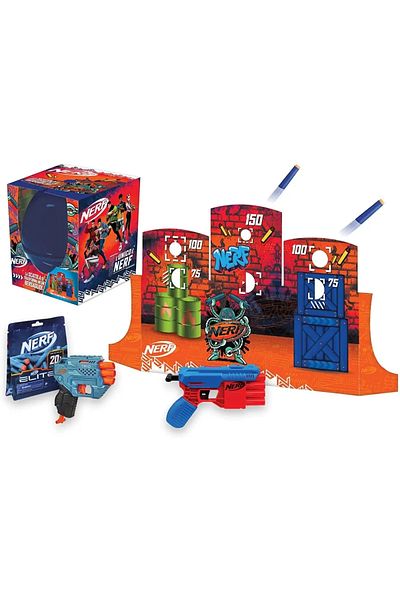 Nerf Set 2 Lansatoare Hasbro Egg 2022 cu surprize, multicolor, Nerf