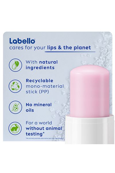 LABELLO Lip Caring Scrub Gentle Exfoliation, Rosehip Oil & Vitamin E, For Soft Smooth Lips, 4.8g