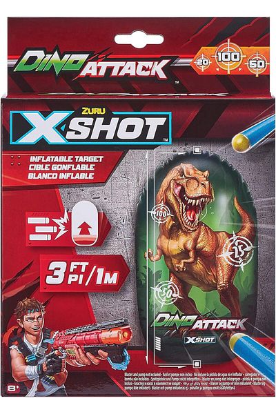 X-Shot Dino Target Practice - Inflatable target for Nerf, green for kids, X-Shot