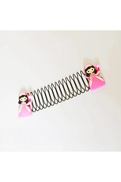 synshop مشط زنبركي مخفي للأميرة الوردية، مشبك سلكي صغير لجامع الشعر