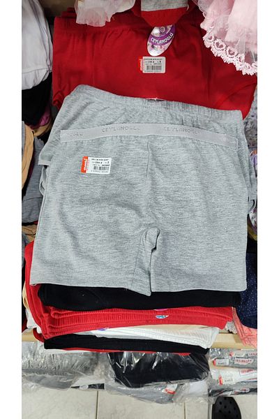 Ceylanoğlu Women's 3-Pack 95% Cotton 5% Lycra Women's Mini Shorts Boxser 234