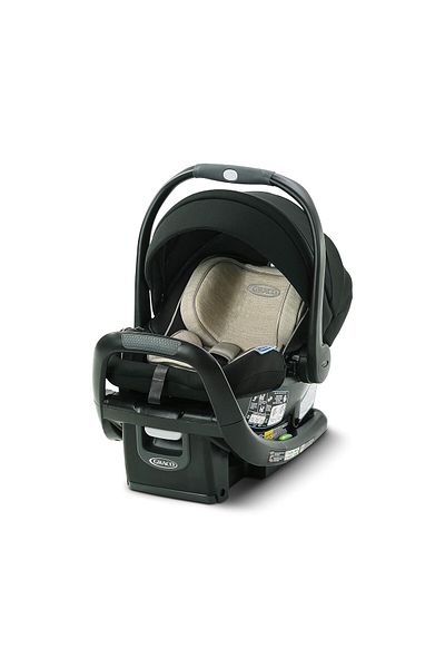 Graco SnugFit 35 DLX Infant Car Seat Baby Car Seat with Anti Rebound Bar, Pierce, 27.5x17.5x25.5 Inc