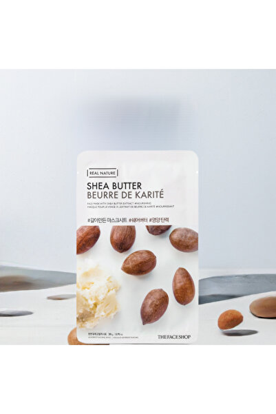 The Face Shop X5 Real Nature Shea Butter Face Masks for Softer, Brighter Skin