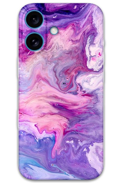 Gramaphone iPhone 16 Compatible Marble Pattern Phone Case + Screen Protector ...