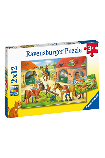RAVENSBURGER 2x12 Parça Puzzle At Çiftliği 051786
