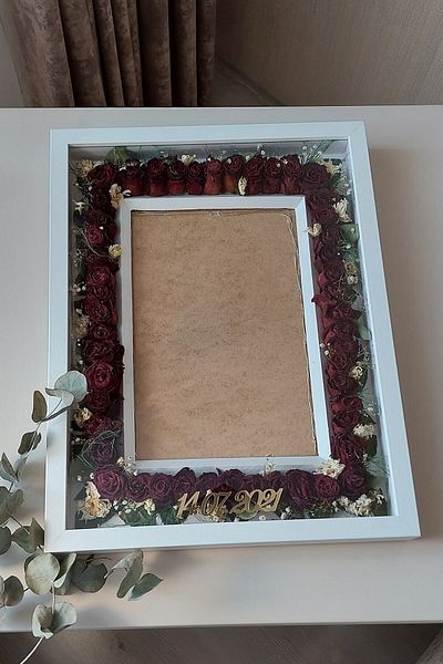Verda Çerçeve Πλαίσιο μνήμης Verda White 30x40 cm με όνομα και ημερομηνία