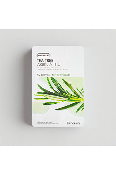 The Face Shop X5 Real Nature Face Masks || Tea Tree Extract || To Soothe Skin