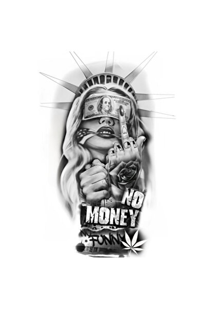Tattoo Gerçekci Gangstar yüz geçici dövme sticker yapıştırma dövme