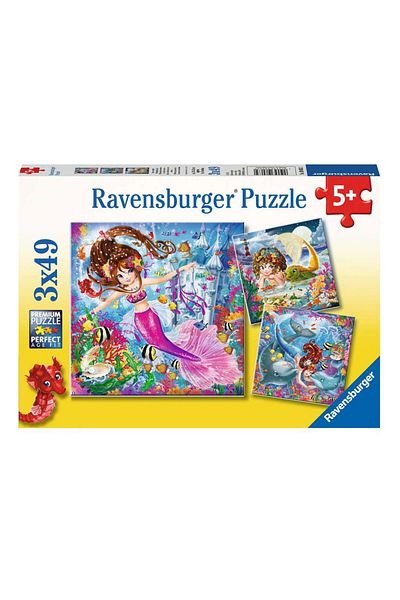 RAVENSBURGER 3x49 قطعة لغز WD حورية البحر 080632