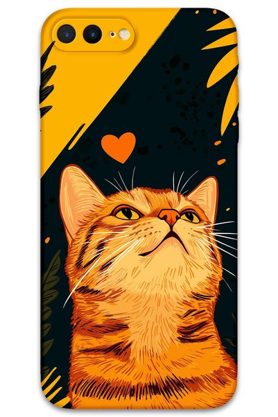 Gramaphone iPhone 8 Plus Compatible Cat Pattern Phone Case + Screen Protector...
