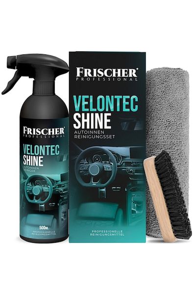 icover Kit curatare pentru interior auto Frischer ,solutie 500 ml, perie si carpa microfibra