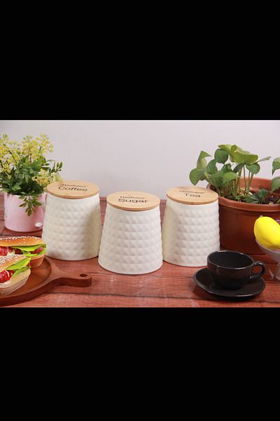 Generic Tea, coffee and sugar storage jars