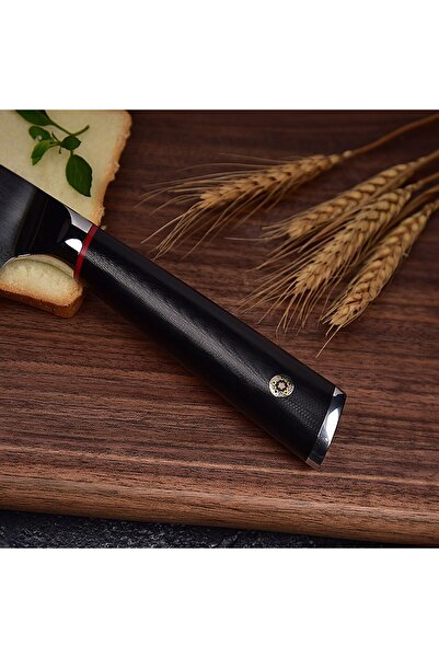 KRASINO Kuchársky nôž Yamada, damašková oceľ, HRC 60, 20 cm