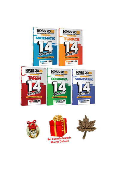 PeraMila & Yediiklim & Yargı Kpps 2026 Ortaöğretim Önlisans Çıkmış Sorular & 70 Deneme Seti Lise (HEDİYELİ)
