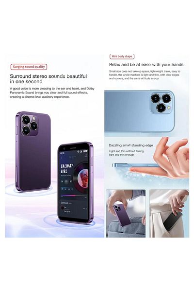 SOYES XS15 Pro Mini Smartphone Android Quad Core – Ultra Small Pocket Mobile for Kids, Students, Adults