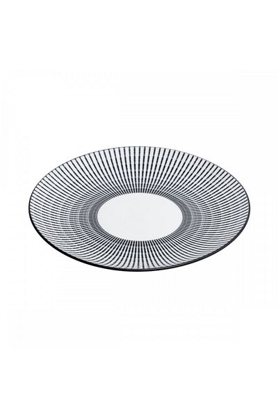 Secret de Gourmet Lunis Noir plate, porcelain, 19 cm