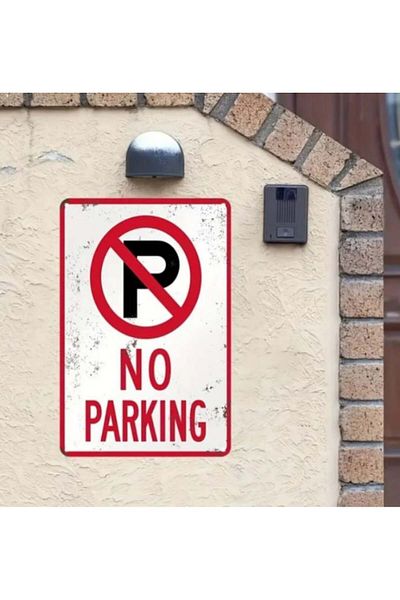 SyaMAG No Parking Metal Sign, 30 X 20 Cm