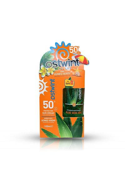 Ostwint Set Sunscreen SPF 50+ and Aloe Vera Gel Ostwint 100ml + 100ml
