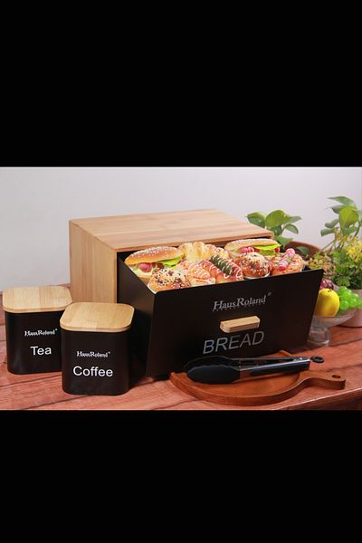 Generic Aisha bread box with storage jars