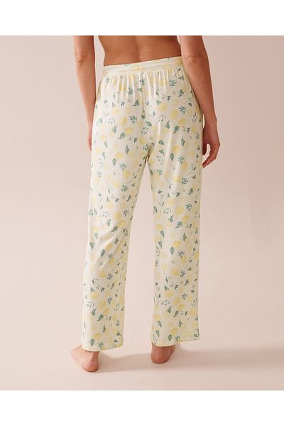 La Vie en Rose Lemon Print Super Soft Pajama Pants