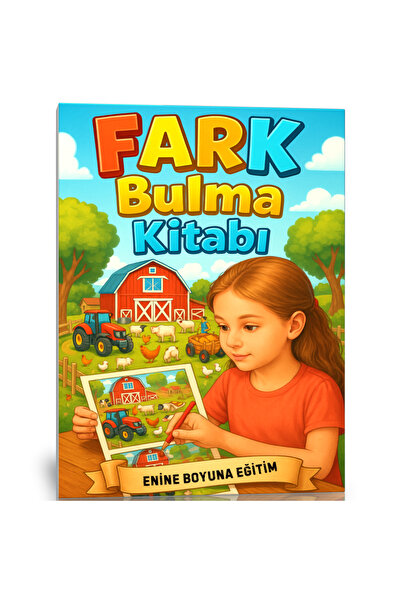 Enine Boyuna Eğitim İki Resim Arasındaki Farkı Bulma Kitabı