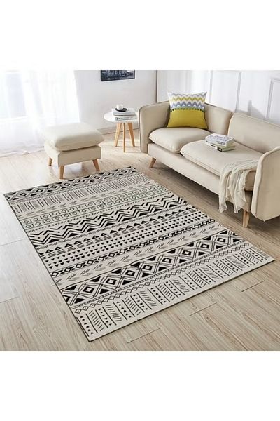 Primo Plus Warm Luxurious Modern Printed Rectangular Anti-Slip Carpet Polypropylene 140x200cm