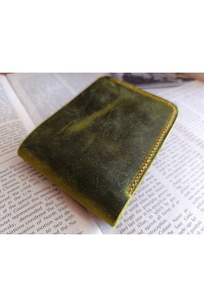 Mahfuz Real Leather Purely Handmade Wallet 22Cm*8Cm * 1 Bill Area 4 Card Compartments W117
