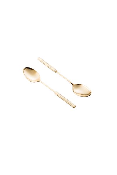 Dania 12 Pieces Of Beautiful And Elegantly Designed Stainless Steel Gold Tea Spoons