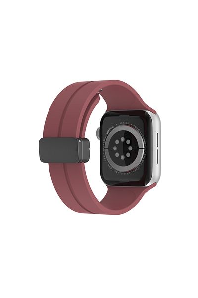 LUVLU Curea din silicon compatibilă cu Apple Watch Ultra, Ultra 2, Se 2, 10/9/8/7/6/ - 42/44/45/49 mm